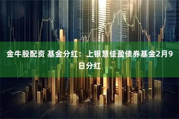 金牛股配资 基金分红：上银慧佳盈债券基金2月9日分红